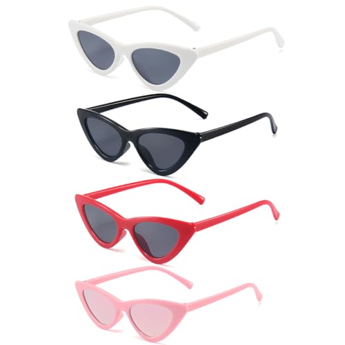 YINXIAQIYE Little Girls Cat Eye Sunglasses Retro Fashion Sunglasses for Outdoor Vacation Beach