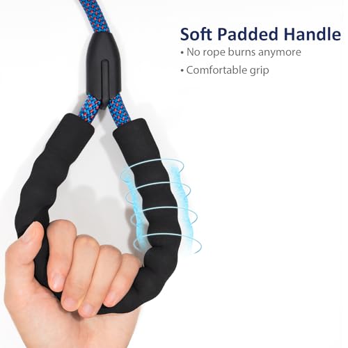 WePet Dog Training Slip Leash, No Pull, Durable Reflective Lead, Puppy Heavy Duty Loop Rope, Comfortable Handle, 5 ft, 3/8 inch, diam. Blue/Red WePet Dog Training Slip Leash, No Pull, Durable Reflective Lead, Puppy Heavy Duty Loop Rope, Comfortable Handle, 5 ft, 3/8 inch, diam. Blue/Red