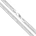 Sterling Silver Round Snake 1.9mm 2.2mm 2.4mm 3mm 4mm 5mm Chain Solid 925 Necklace