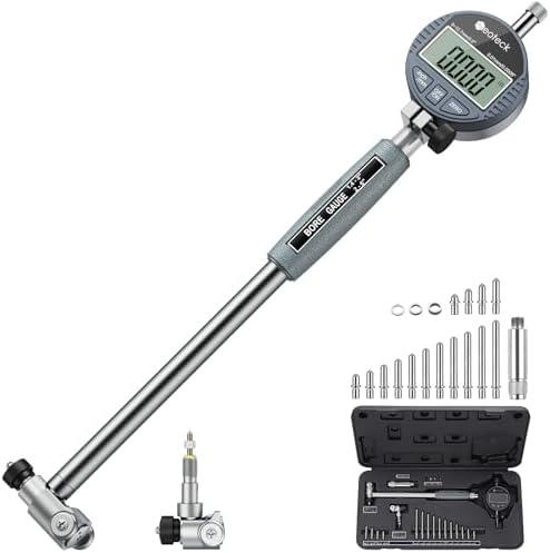 Neoteck 1.4-6"/0.0005" Digital Indicator Bore Gauge Set with 15PCS Anvils
