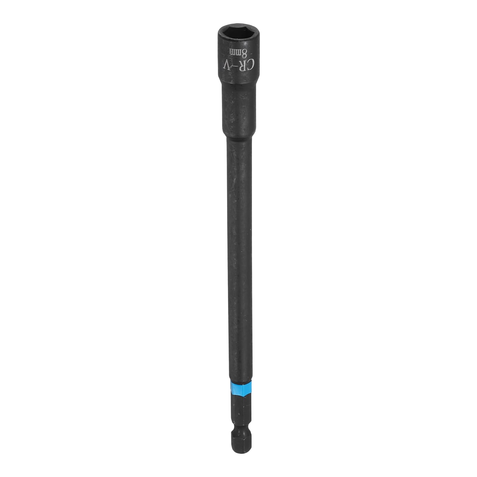 sourcing map Nut Driver Drill Bit 8mm Metric Socket 1/4" Hex Shank 6" (150mm) Magnetic 6-Point Sockets Quick Change Cr-V Steel Bolt Setters for Power Drill Drivers