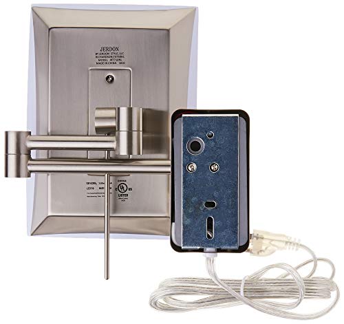 Jerdon Rectangular 6.5-Inch X 9-Inch Wall Mount Mirror - Makeup Mirror With 5X Magnification And 15.5-Inch Wall Extension - Nickel Finish - Model Jrt710Nl #TOP2