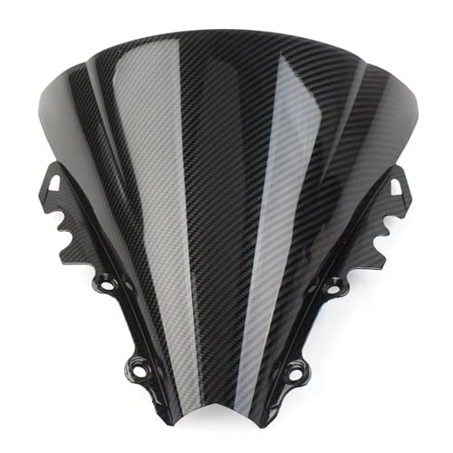 Pare-brise moto double bulle carbone pour Yamaha YZF R6 06-07
