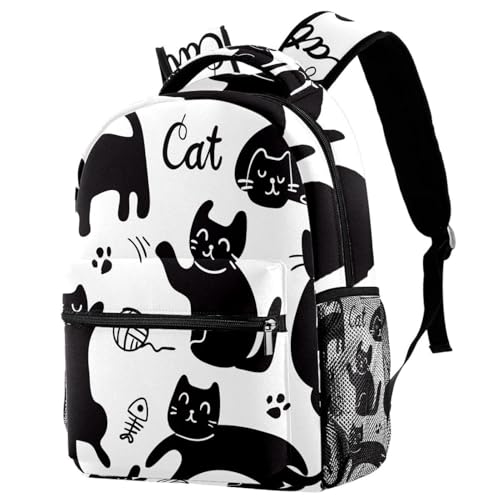 Sac de voyage décontracté motif chat multicolore pour ados et femmes