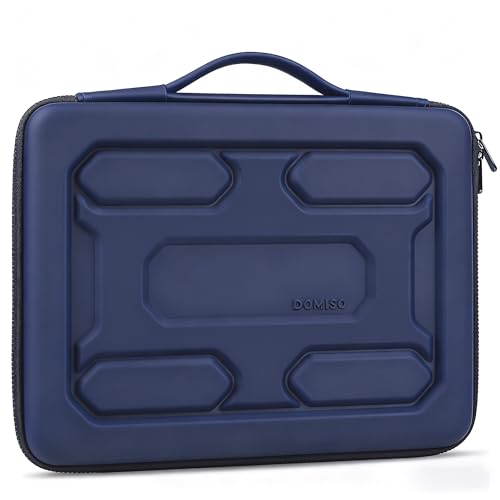 DOMISO 18 inch Laptop Sleeve with Handle Shockproof Computer Bag Waterproof EVA Protective Carrying Case for 17.3" MSI GS73VR Stealth Pro/HP Envy 17/LG Gram 17"/ROG Strix GL702VS,Dark Blue
