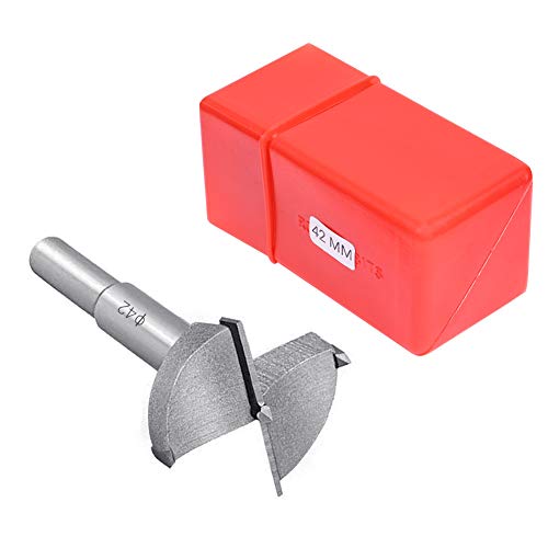 Flintronic Professional ForstnerBohrer, 42mm Forstner Bit, Forstner Cutter mit Rundschaft, Forstner Bohrer für Holz, Zubehör Bohrmaschine für Holzbearbeitung (Ø42 mm, Länge 80mm)