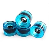 Dureza: 78A HUYANJUN, Ruedas de 4 Piezas Ruedas de Skateboard de Alta Resistencia Longboard Ruedas de 70 mm x 51 mm for patinetas de Tablero Largo Multicolor Resistente al Desgaste (Color : J)