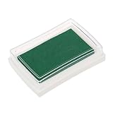 Almohadilla Tinta para Sello Tampon Color Verde para Ninos No Toxico