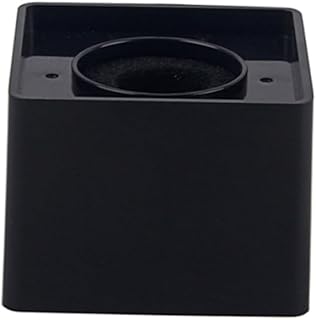 Milisten Radio Station Mic Square Microphone Station Cube Shaped Microphone Station Handheld Microphone Kickstand The Sign Logo Flag Microphone Station Interview Microphone Station Black