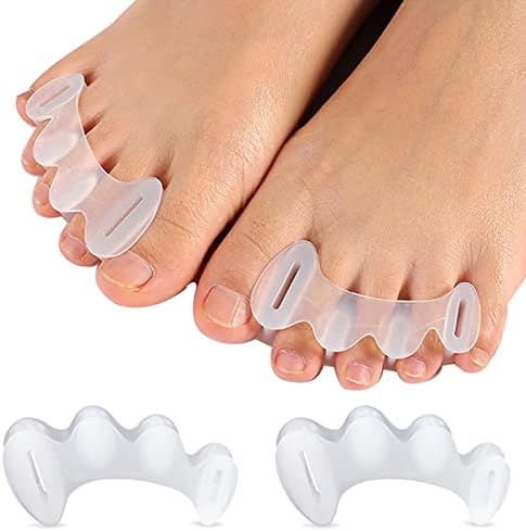KIYOKI Toe Separators, Bunion Corrector for Women/Men, Toe Spacers, Foot Alignment - Dividers to Correct Bunions, Hammertoes, Plantar Fasciitis, Hallux Valgus, Relief Restore Feet