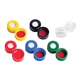 Wheaton Science Products W225332-02 Natural Polypropylene ABC Screw Cap, PTFE/Silicone Liner, 9 mm Size (Pack of 1000)