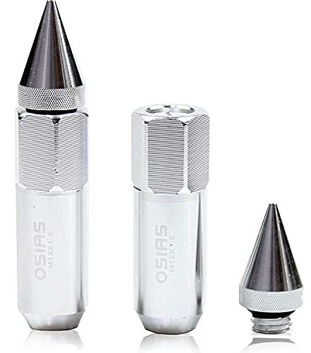 Osias 20Pcs M12X1.5 Racing Wheel 60Mm Lug Nuts For Honda Silver … #TOP4