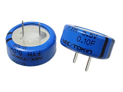 NEC/TOKIN �W���i �d�C��d�w�R���f���T 5.5V 0.10F 70�� �X�[�p�[�L���p�V�^ FY�V���[�Y FYH0H104ZF (2�Z�b�g)