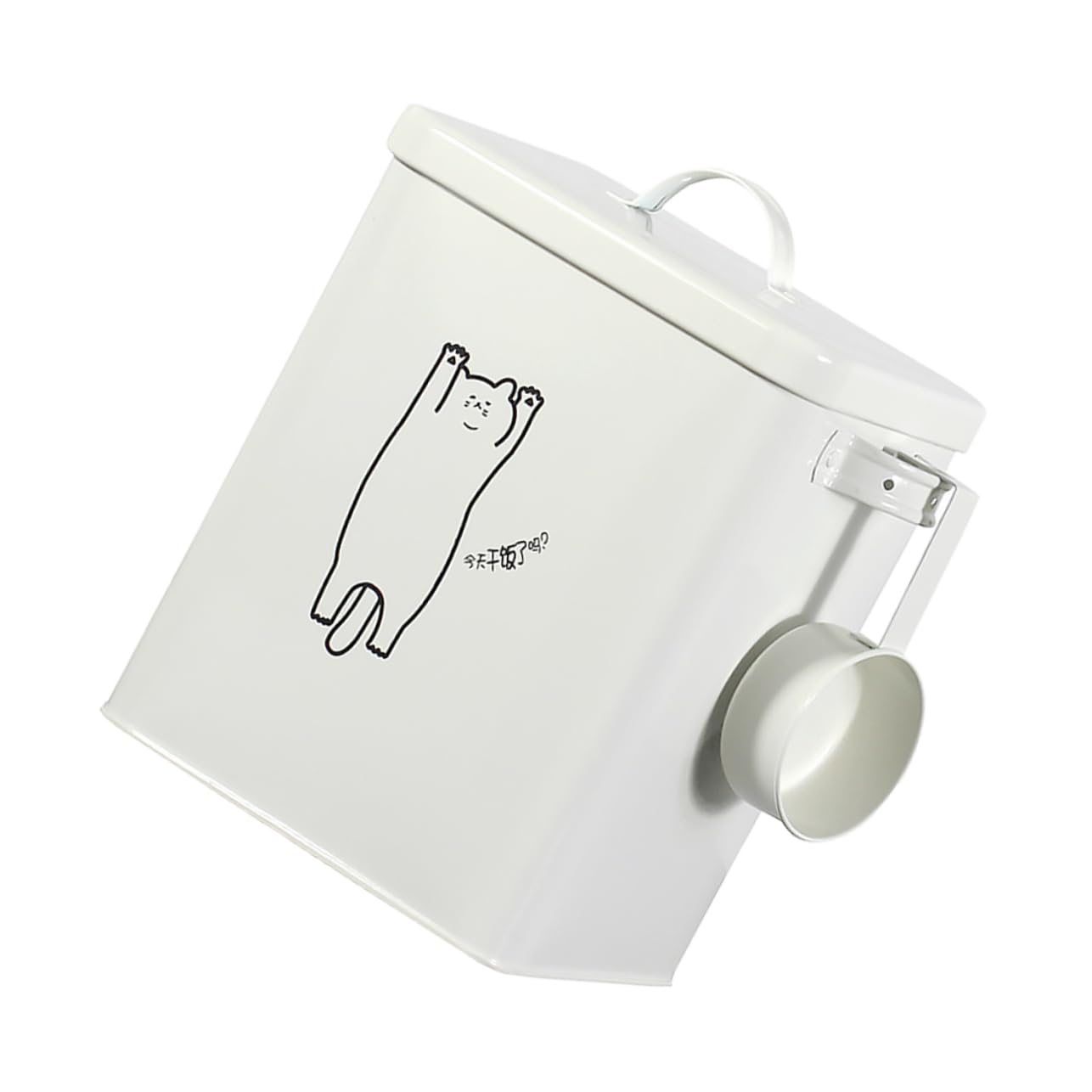 Abaodam 1Set Pet Food Storage Bucket Multi Functional Container for Dry Food Design Easy to for Dogs and Cats Bin for Pet Supplies