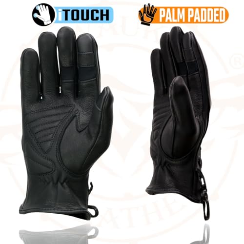Image of Milwaukee Leather Women's US Deerskin Leather Full Finger Driving Motorcycle Hand Gloves