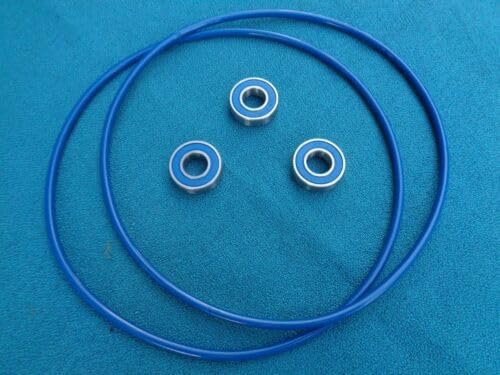 Replacement For Compatible With 2 BELTS + 3 NEW BEARINGS FOR LAB-LINE JUNIOR ORBIT SHAKER MIXER 3520 LABLINE