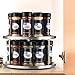 Lovotex 2 Tier Lazy Susan Stainless Steel 360 Degree Turntable Carousel Rotating Tabletop Stand for Dining Table, Kitchen Counters, Pantry, Cabinets – Spice Rack Organizer Tray - 10.5