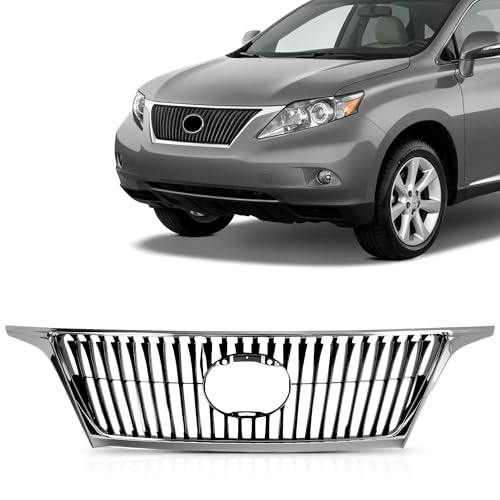 Tyrigion Front Chrome Gray Grill ABS Plastic For 2010 2011 2012 Lexus Rx350 3.5L Bumper Grille Assembly LX1200131