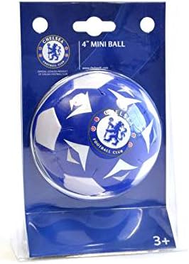 Chelsea FC Official Mini 4 Inch Soft Football (Mini) (Blue/White)