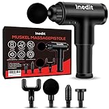 inedit Massagepistole - Massagegun - GEBRAUCHSANLEITUNG AUF DEUTSCH - Massage und Entspannungsgerät Elektrische - Extra leises Rückenmassagegerät