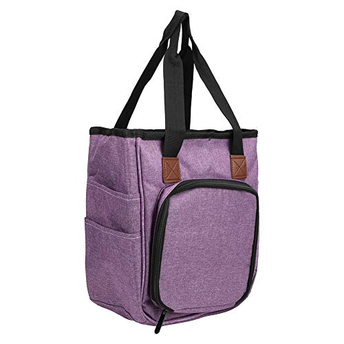 Organizador portátil de agulhas de tricô, bolsas de armazenamento de crochê profissional para mulher