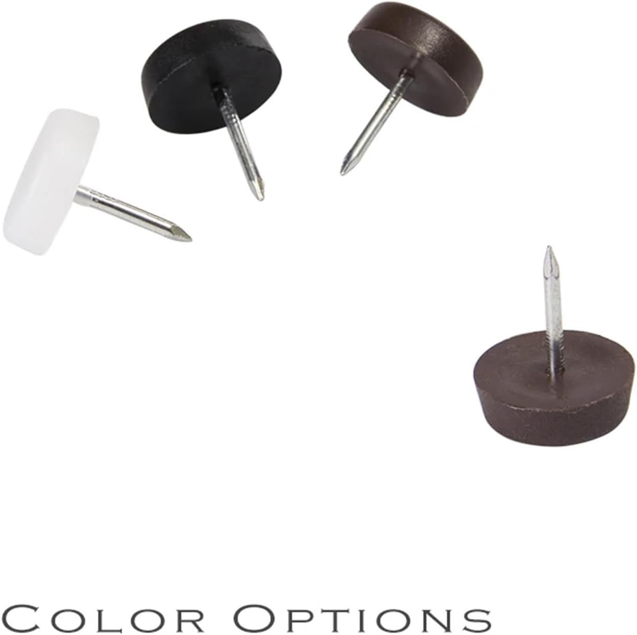Chair Slides 200pcs Chair Desk Cabinet etc Furniture Plastic Levelers Glide(Dia18 Brown(200PCS))