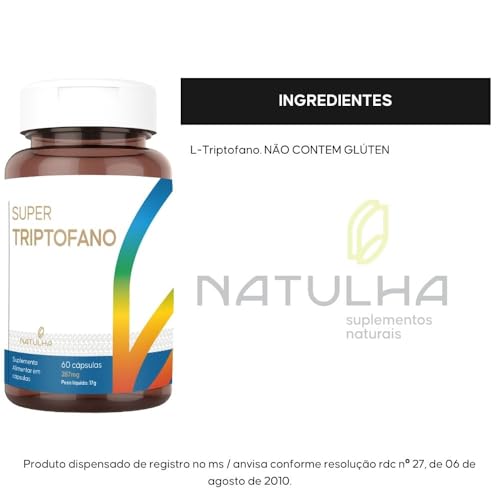 KIT 2X Super Triptofano 860mg 60 cápsulas - Natulha