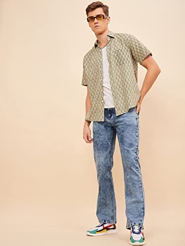 Image of HIGH Star Men's Mid Rise Bootcut Fit Stretchable Jeans