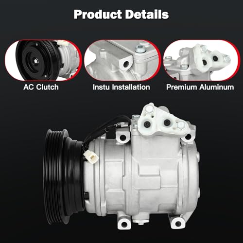Image of cciyu AC Compressor with Clutch for Car for Toyota Camry 2.0L 1987-1991 | for Camry 2.2L 1992-2001 for Camry 2.5L1988-1991 for Toyota Celica 2.0L 1988-1989 Air Conditioning Compressor
