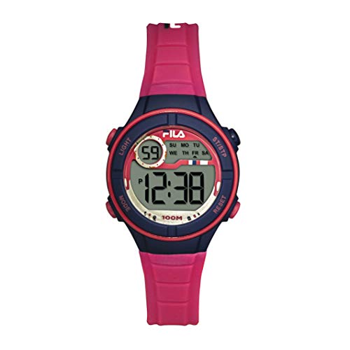 FILA Kids Digital Watch - 11 Year Old Girl Gifts - Pink Girls Watches Ages - Gifts for Preteen Girls - Kids Sports Watch - Girls Digital Watch - Kids Silicone Watch - Kids Fila Watch - Pink Watch