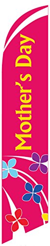 Mother's Day Church Feather Banner Swooper Flag, Replacement Flag Only