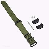 YOOSIDE Pasek do zegarka Casio G-Shock, nylonowy zamiennik paska ze stali nierdzewnej do Casio G-Shock GW-DW5600/DW-6900, GW-M5610/GW-5000 5035, zielony, pasek