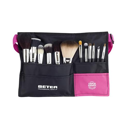 brochas de beter Beter 22200, Cinturon Ajustable Con 12 Brochas De Maquillaje 300 Gr, One size