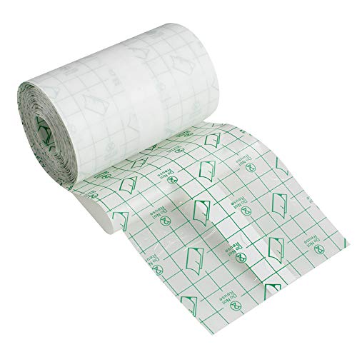 Transparent Stretch Adhesive Bandage,Fencia Tattoo Bandage Roll - Waterproof Transparent Adhesive Wound Dressing Fixer Plaster Stretch Fixation Tape Bandage (3.94