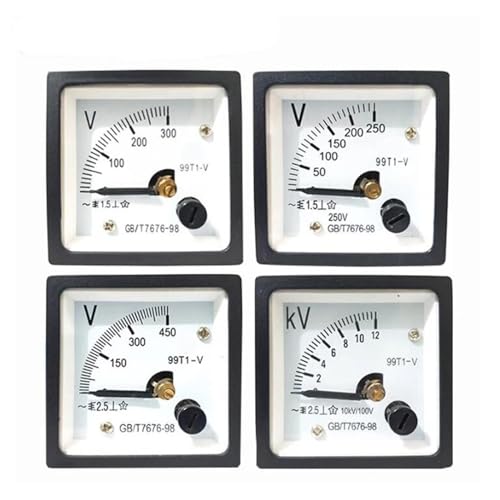 Voltmètre analogique résistant aux pannes de tension AC 100V 48x48