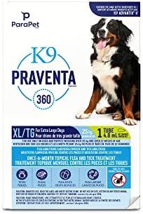 Parapet K9 Praventa 360 for Extra Large Dogs, 1 Tube