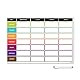 CKB LTD® Meal Diet Planner Ernährung Fitness Wochen-Planer Magnettafel Für Kühlschrank Board magnetisch Whiteboard Schwarzes Brett großen täglichen Küchenplaner Wochenplaner Täglich