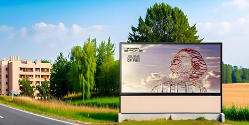 P5 Outdoor 66x34 inch Led Sign WIFI and USB Programmable Led Display With High Resolution Scrolling Texts, Colorful Images and Videos LED Advertising Sign Board for Business