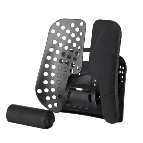 Cojín de asiento de coche ergonómico, soporte lumbar ajustable para oficina