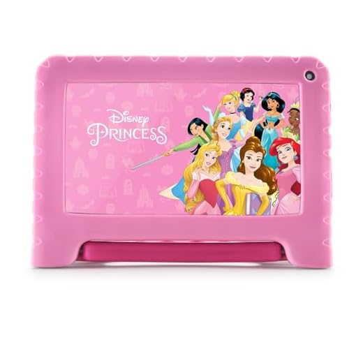 Tablet Multi Princesas 4GB RAM + 64GB Armazenamento + Tela 7 pol + Case + Wi-fi + Android 13 (Go edition) + Processador Quad Core - NB418