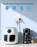 TROND 360° Rotating Plug Surge Protector Outlet Extender, 6 Multi Flat Charging Plug Splitters with 2 PD 20W USB C Ports, 3 Side Electrical Wall Adapter for Home Office Dorm Bathroom Travel Essentials