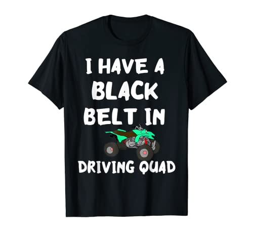 Cinturón negro para quad o quad Camiseta