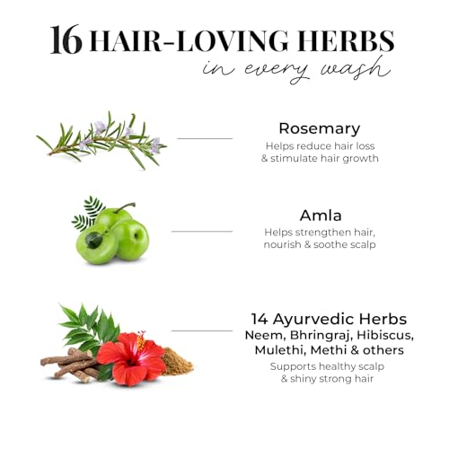 Image of Just Herbs Anti Hairfall Conditioner | Rosemary, Amla & 14 Herbs | Reduces Hair Fall by 10X | Controls Frizz | Ayurvedic Conditioner for All Hair Types - 200ml