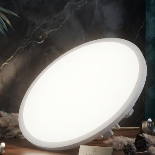 Image of Instapower Polycarbonate Recessed Ceiling Light Ultra Slim Round LED Downlight 2-Year Warranty (Natural White - 18W)