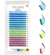 ABONNIE 16 Rows Cashmere Ombre Color Volume Eyelashes Gradient Colored Eyelash Extension Soft Col...