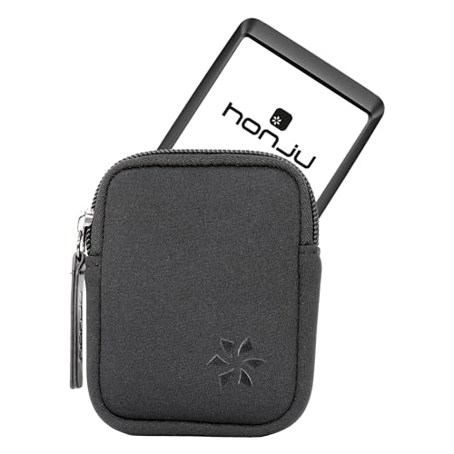 honju Bike Neopren-Case für Bosch Kiox 500 Displayschutz-Tasche [E-Bike/Pedelec Cover Schutz vor Kratzern & Schmutz Fahrrad-Computer Aufbewahrung Hochwertiger Reißverschluss] - schwarz