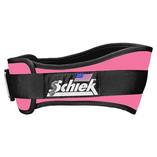 Schiek Sports 2006 Nylon 6 Inches Weight Lifting Belt, Pink