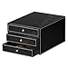 for Desk Organizer with Drawers, 3 Drawer Storage Organizer, PU Leather Desktop S...
