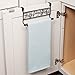 iDesign Twigz Metal Over the Cabinet Dish and Hand Towel Bar Holder for Kitchen, Bathroom, 5.6