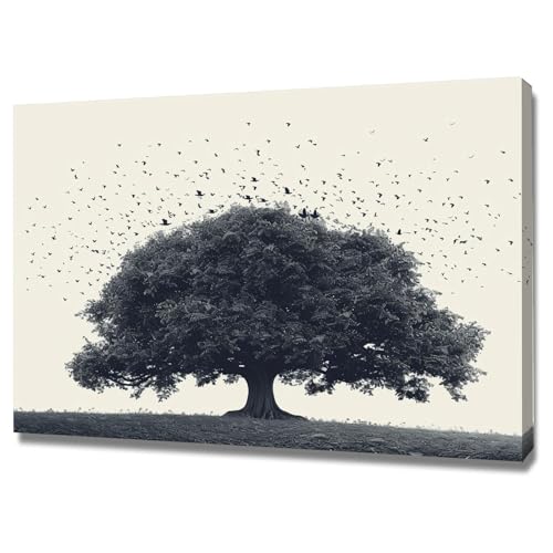 Tableau botanique 70x100cm encadré en toile intissée GFDJKHT